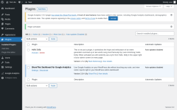 Page screenshot: Plugins &lsaquo; Test site &mdash; WordPress