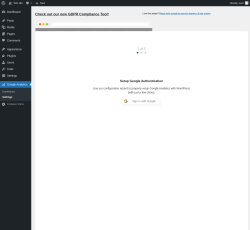 Page screenshot: Google Analytics &rarr; Settings