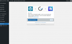 Page screenshot: Goon ‹ Test site — WordPress
