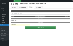 Page screenshot: Goon → Create Group