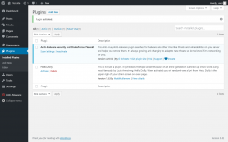 Page screenshot: Plugins &lsaquo; Test site &mdash; WordPress