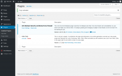 Page screenshot: Plugins &lsaquo; Test site &mdash; WordPress
