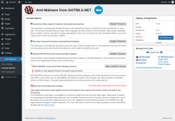 Page screenshot: Anti-Malware &rarr; Firewall Options