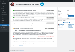 Page screenshot: Anti-Malware &rarr; Firewall Options
