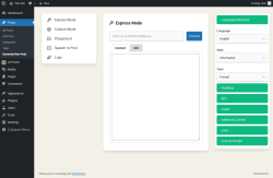 Page screenshot: Posts → Generate New Post