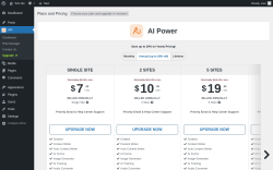 Page screenshot: AIP → Upgrade  ➤