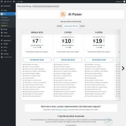 Page screenshot: AIP → Upgrade  ➤