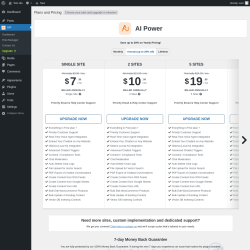 Page screenshot: AIP → Upgrade  ➤