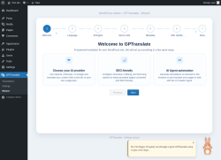 Page screenshot: GPTranslate &rarr; Wizard