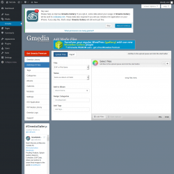 Page screenshot: Gmedia → Add/Import Files