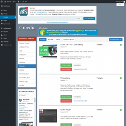 Page screenshot: Gmedia → Modules