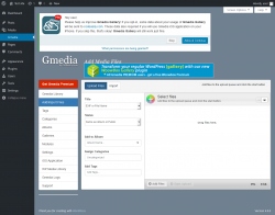 Page screenshot: Gmedia → Add/Import Files