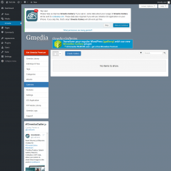 Page screenshot: Gmedia → Galleries
