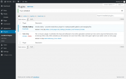 Page screenshot: Plugins ‹ Test site — WordPress