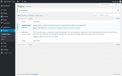 Page screenshot: Plugins ‹ Test site — WordPress