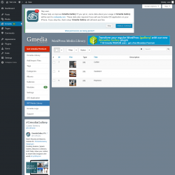 Page screenshot: Gmedia → WP Media Library
