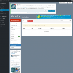 Page screenshot: Gmedia → Gmedia Logs