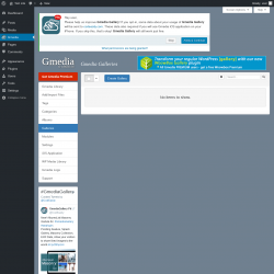 Page screenshot: Gmedia → Galleries