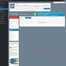 Page screenshot: Gmedia → Galleries