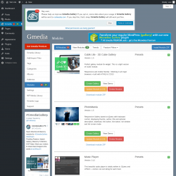 Page screenshot: Gmedia → Modules