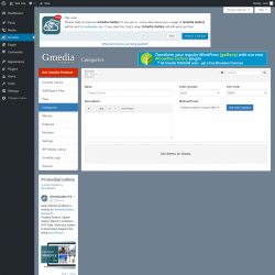 Page screenshot: Gmedia → Categories