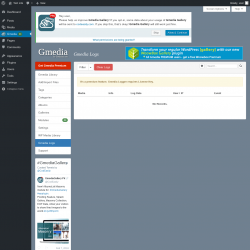 Page screenshot: Gmedia → Gmedia Logs