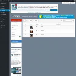 Page screenshot: Gmedia → WP Media Library