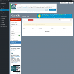 Page screenshot: Gmedia → Gmedia Logs