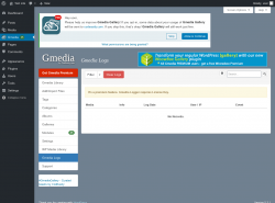 Page screenshot: Gmedia → Gmedia Logs