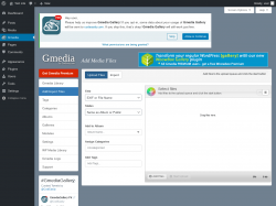 Page screenshot: Gmedia → Add/Import Files