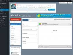 Page screenshot: Gmedia → Add/Import Files