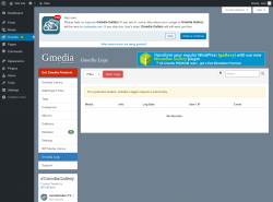 Page screenshot: Gmedia → Gmedia Logs