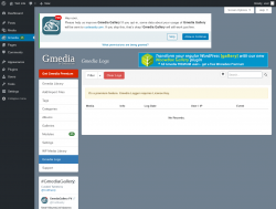 Page screenshot: Gmedia → Gmedia Logs