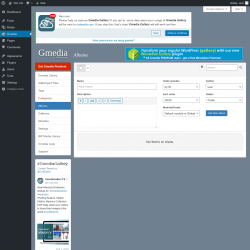 Page screenshot: Gmedia → Albums