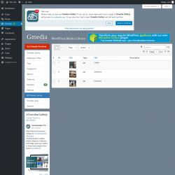 Page screenshot: Gmedia → WP Media Library