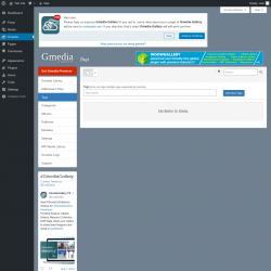 Page screenshot: Gmedia → Tags