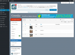 Page screenshot: Gmedia → WP Media Library