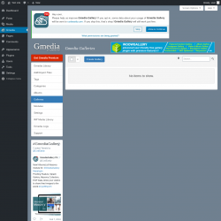Page screenshot: Gmedia → Galleries