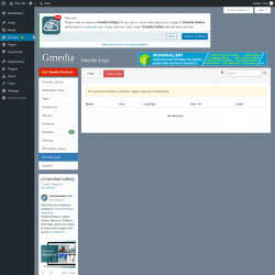 Page screenshot: Gmedia → Gmedia Logs