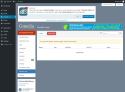 Page screenshot: Gmedia → Gmedia Logs