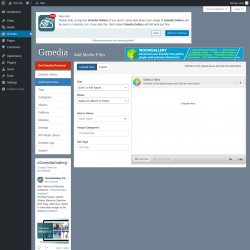 Page screenshot: Gmedia → Add/Import Files