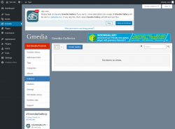 Page screenshot: Gmedia → Galleries