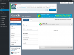 Page screenshot: Gmedia → Add/Import Files
