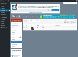 Page screenshot: Gmedia → WP Media Library