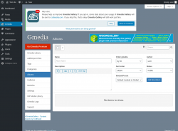 Page screenshot: Gmedia → Albums