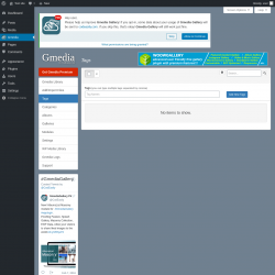 Page screenshot: Gmedia → Tags