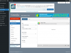 Page screenshot: Gmedia → Add/Import Files