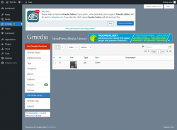 Page screenshot: Gmedia → WP Media Library