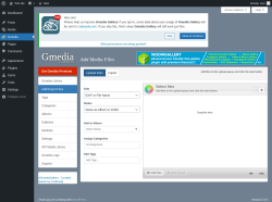 Page screenshot: Gmedia → Add/Import Files