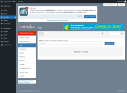 Page screenshot: Gmedia → Tags